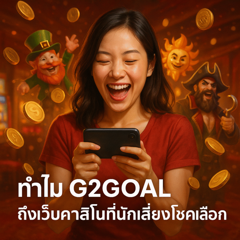ทำไม G2GOAL ถึงเว็บคาสิโนที่นักเสี่ยงโชคเลือก