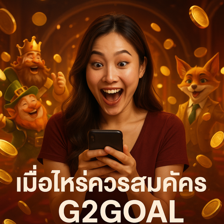 เมื่อไหร่ควรสมัคร G2GOAL พร้อมโปรโมชั่นใหม่