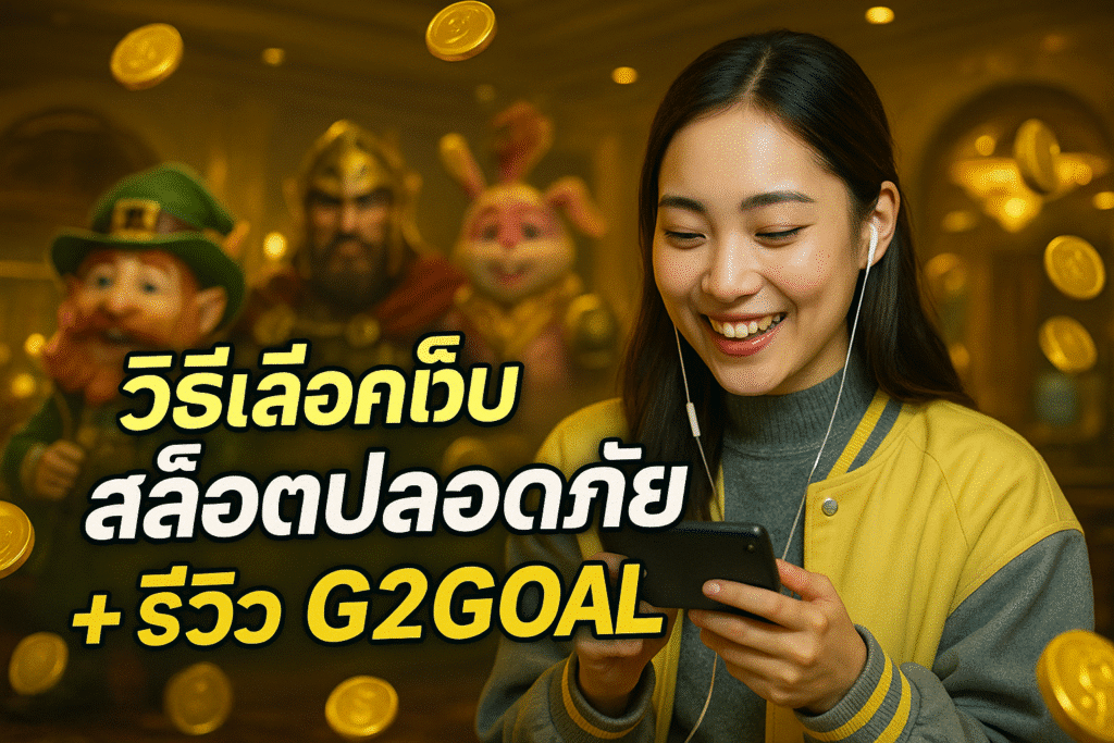 วิธีเลือกเว็บสล็อตปลอดภัย + รีวิว G2GOAL