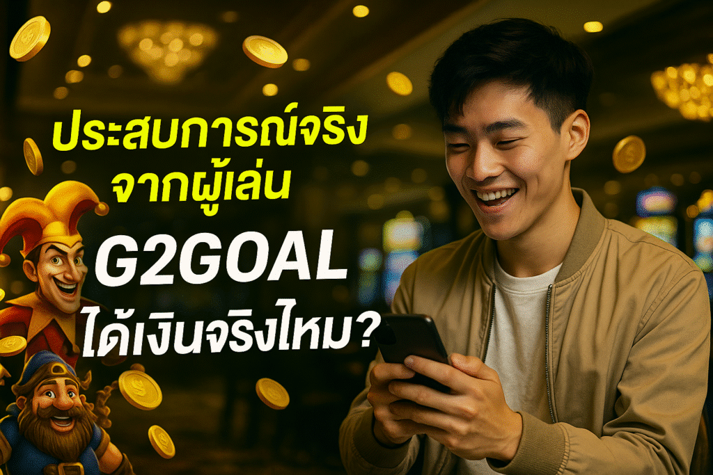 ประสบการณ์จริงจากผู้เล่น G2GOAL ได้เงินจริงไหม?