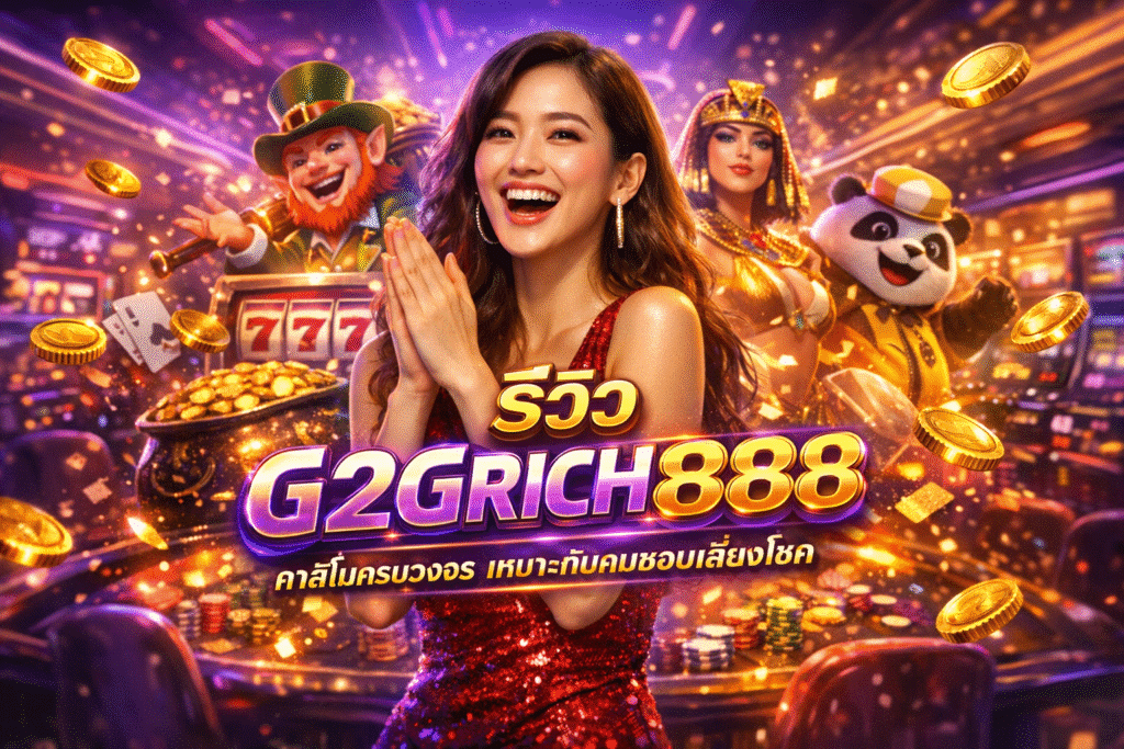 รีวิว G2GRICH888 คาสิโนครบวงจร เหมาะกับคนชอบเสี่ยงโชค